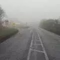 The misty A140 is empty, Fun With Ice in Lockdown, Brome, Suffolk - 10th January 2021