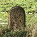 A particularly cool gravestone, Winter Lockdown Walks, Thrandeston and Brome, Suffolk - 24th January 2021