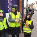 Harry has a slurp of Lucozade, A Trip to the Blue Shop, Church Street, Eye, Suffolk - 2nd February 2021