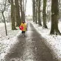 Isobel on the Oaksmere's drive, Beast From The East Two - The Sequel, Brome, Suffolk - 8th February 2021