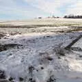 A snowy field on Denmark Hill, Derelict Infants School and Ice Sculptures, Diss and Palgrave, Norfolk and Suffolk - 13th February 2021