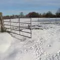 An open gate, Derelict Infants School and Ice Sculptures, Diss and Palgrave, Norfolk and Suffolk - 13th February 2021