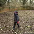 Harry roams around in the old sewage works, The Old Sewage Works, The Avenue, Brome, Suffolk - 20th February 2021