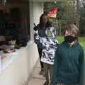 Masks on whilst sandwiches are prepared, A Return to Bressingham Steam and Gardens, Bressingham, Norfolk - 28th March 2021