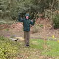 Fred pretends to be a cactus, A Return to Bressingham Steam and Gardens, Bressingham, Norfolk - 28th March 2021