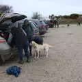 Down in the car park at Dunwich Heath, A Trip to Dunwich Beach, Dunwich, Suffolk - 2nd April 2021