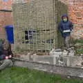 Harry builds a new brick construction, A Return to Ickworth House, Horringer, Suffolk - 11th April 2021