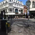 A pigeon pecks the ground on Gaol Hill, The Death of Debenhams, Rampant Horse Street, Norwich, Norfolk - 17th April 2021