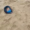 Nosher buries Harry, A Chilly Trip to the Beach, Southwold Harbour, Suffolk - 2nd May 2021