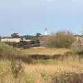 A view over the common to the Lighthouse, A Chilly Trip to the Beach, Southwold Harbour, Suffolk - 2nd May 2021