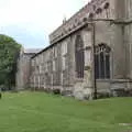 Isobel runs around the churchyard, A Vaccination Afternoon, Swaffham, Norfolk - 9th May 2021