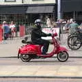 A funky moped rides by, A Weekend at the Angel Hotel, Bury St. Edmunds, Suffolk - 5th June 2021