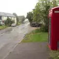 A K6 phone box in the lashing rain, A BSCC Ride to Pulham Market, Norfolk - 17th June 2021