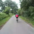 Gaz on the road to Pulham, A BSCC Ride to Pulham Market, Norfolk - 17th June 2021