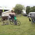 We assemble for a bike ride into Eye, Suze-fest, Braisworth, Suffolk - 19th June 2021