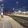 The moon rises over Norwich Station, A Trip to Nando's, Riverside, Norwich, Norfolk - 23rd July 2021