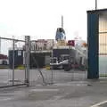 The stern of our freight ferry, Pork Pies and Dockside Dereliction, Melton Mowbray and Liverpool - 7th August 2021