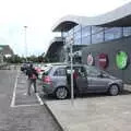 Isobel heads into Applegreen services on the M4, Pints of Guinness and Streedagh Beach, Grange and Sligo, Ireland - 9th August 2021