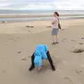 Harry digs in the sand, Pints of Guinness and Streedagh Beach, Grange and Sligo, Ireland - 9th August 2021