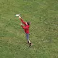 Fred catches a paper aeroplane, A Trip to Manorhamilton, County Leitrim, Ireland - 11th August 2021