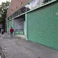 Green shutters on a closed-down shop, A Trip to Manorhamilton, County Leitrim, Ireland - 11th August 2021