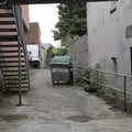 An abandoned wheelie bin in an alley, Manorhamilton and the Street Art of Dún Laoghaire, Ireland - 15th August 2021