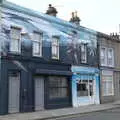 An entire swimming scene on a building, Manorhamilton and the Street Art of Dún Laoghaire, Ireland - 15th August 2021