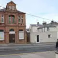 Isoble inspects a curious stand-alone building, Manorhamilton and the Street Art of Dún Laoghaire, Ireland - 15th August 2021