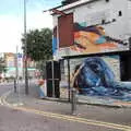 A seal on the wall behind Dunphy's, Manorhamilton and the Street Art of Dún Laoghaire, Ireland - 15th August 2021