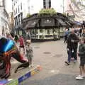 Photos with the dinosaur, Dippy and the City Dinosaur Trail, Norwich, Norfolk - 19th August 2021