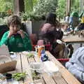 We eat sushi outside, Dippy and the City Dinosaur Trail, Norwich, Norfolk - 19th August 2021