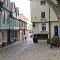 The top of Elm Hill, Dippy and the City Dinosaur Trail, Norwich, Norfolk - 19th August 2021