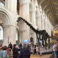 Dippy the diplodocus in Norwich Cathedral, Dippy and the City Dinosaur Trail, Norwich, Norfolk - 19th August 2021