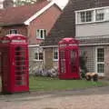 A K6, and a rarer K4 phonebox near Dickleburgh, The BSCC at The Crown, Dickleburgh, Norfolk - 19th August 2021
