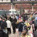 It's busy at Norwich railway station, Head Out Not Home: A Music Day, Norwich, Norfolk - 22nd August 2021