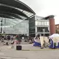 Some sort of ship outside the Forum, Head Out Not Home: A Music Day, Norwich, Norfolk - 22nd August 2021