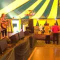 The Rye Sisters play in the café tent, Maui Waui Festival, Hill Farm, Gressenhall, Norfolk - 28th August 2021