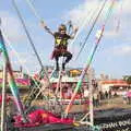 Harry has a bounce, A Few Hours at the Fair, Fair Green, Diss, Norfolk - 5th September 2021