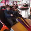 Fred drives a dodgem, A Few Hours at the Fair, Fair Green, Diss, Norfolk - 5th September 2021