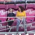 Harry and Isobel wait on the 'Eliminator', A Few Hours at the Fair, Fair Green, Diss, Norfolk - 5th September 2021