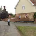 Fred heads off on his bike, The Brome and Oakley Fête, Oakley Hall, Suffolk - 19th September 2021