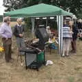 Uncle Mick's hanging out by the gazebo, Vintage Tractor Ploughing, Thrandeston, Suffolk - 26th September 2021