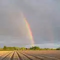 There's a nice double rainbow over the back field, Cameraphone Randomness and The Crystal Maze, London - 21st October 2021