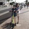 Fred and Isobel on the Avenida Maratima, Five Days in Lanzarote, Canary Islands, Spain - 24th October 2021