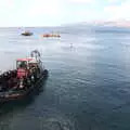 A dive training RIB heads out, Five Days in Lanzarote, Canary Islands, Spain - 24th October 2021