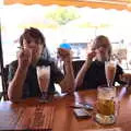 The boys get strawberry milkshakes, Five Days in Lanzarote, Canary Islands, Spain - 24th October 2021