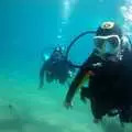 Fred floats around under water, The Volcanoes of Lanzarote, Canary Islands, Spain - 27th October 2021