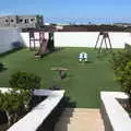 A playground is an oasis of green , The Volcanoes of Lanzarote, Canary Islands, Spain - 27th October 2021