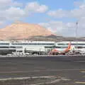 Volcanoes behind the airport, The Volcanoes of Lanzarote, Canary Islands, Spain - 27th October 2021