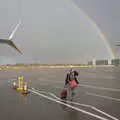 Isobel walks around in the rain, The Volcanoes of Lanzarote, Canary Islands, Spain - 27th October 2021